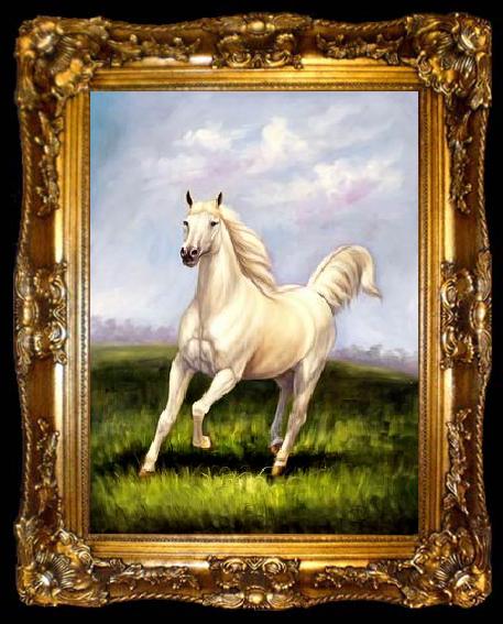 framed  unknow artist Horses 021, ta009-2